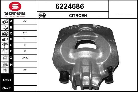 STARTCAR 6224686 - Тормозной суппорт autospares.lv