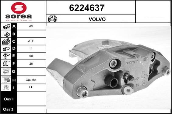 STARTCAR 6224637 - Тормозной суппорт autospares.lv