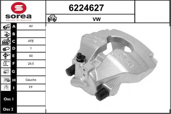 STARTCAR 6224627 - Тормозной суппорт autospares.lv