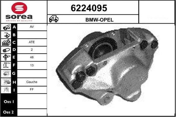 STARTCAR 6224095 - Тормозной суппорт autospares.lv