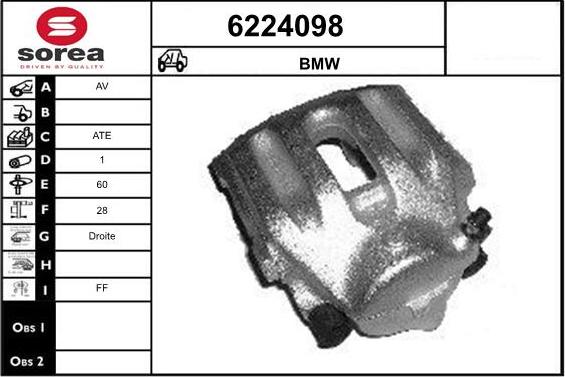 STARTCAR 6224098 - Тормозной суппорт autospares.lv