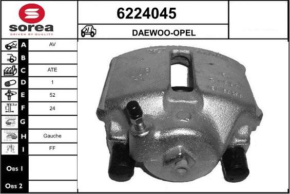 STARTCAR 6224045 - Тормозной суппорт autospares.lv