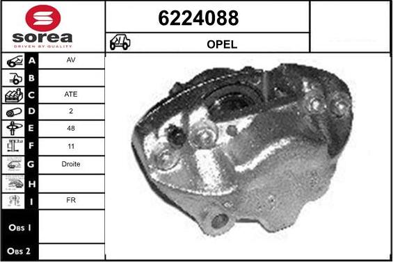 STARTCAR 6224088 - Тормозной суппорт autospares.lv