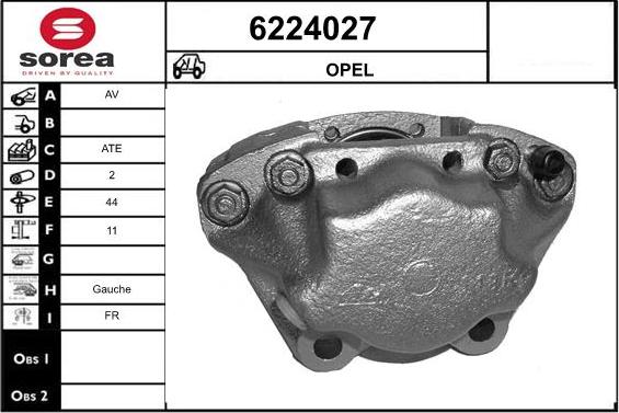 STARTCAR 6224027 - Тормозной суппорт autospares.lv