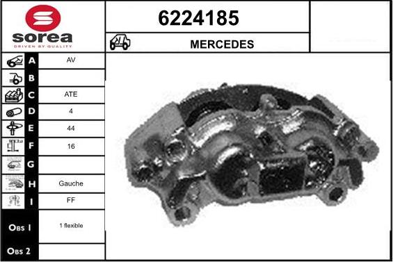 STARTCAR 6224185 - Тормозной суппорт autospares.lv