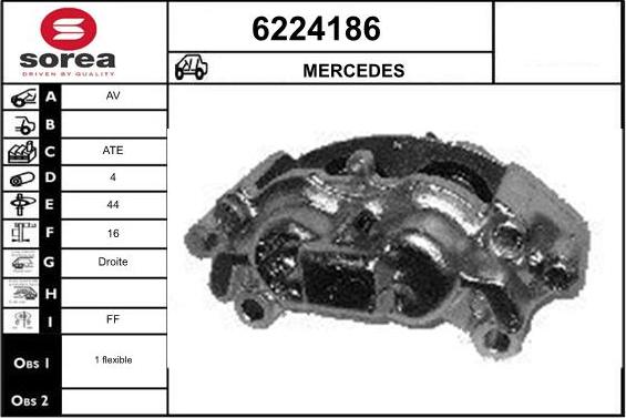 STARTCAR 6224186 - Тормозной суппорт autospares.lv