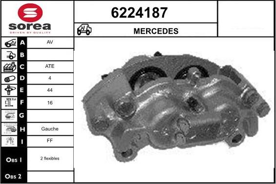 STARTCAR 6224187 - Тормозной суппорт autospares.lv