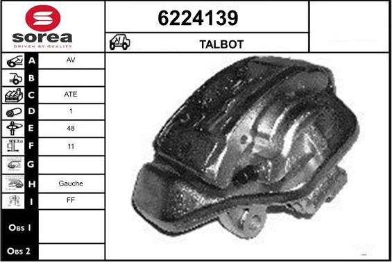 STARTCAR 6224139 - Тормозной суппорт autospares.lv