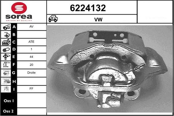 STARTCAR 6224132 - Тормозной суппорт autospares.lv