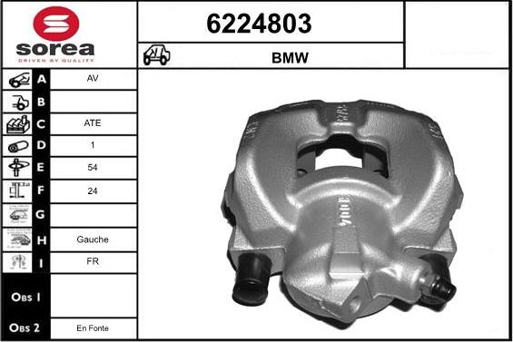 STARTCAR 6224803 - Тормозной суппорт autospares.lv