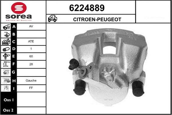 STARTCAR 6224889 - Тормозной суппорт autospares.lv