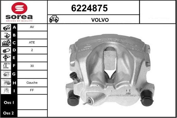 STARTCAR 6224875 - Тормозной суппорт autospares.lv