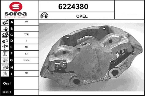 STARTCAR 6224380 - Тормозной суппорт autospares.lv