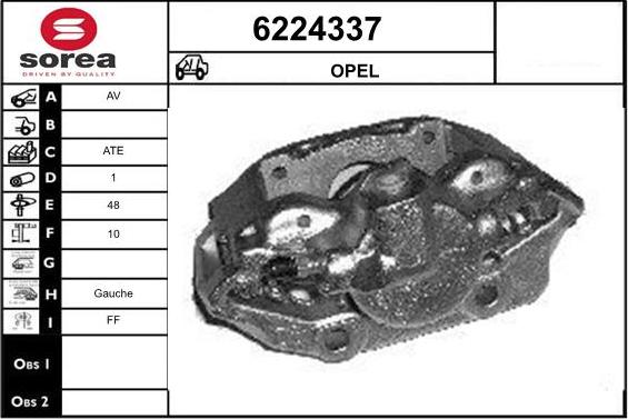 STARTCAR 6224337 - Тормозной суппорт autospares.lv