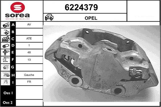 STARTCAR 6224379 - Тормозной суппорт autospares.lv