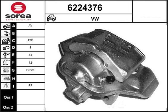 STARTCAR 6224376 - Тормозной суппорт autospares.lv