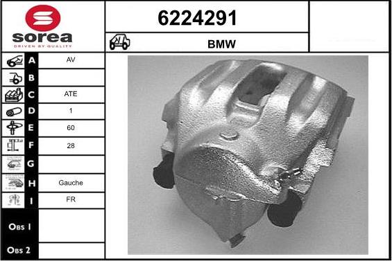 STARTCAR 6224291 - Тормозной суппорт autospares.lv