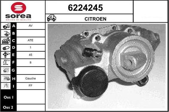 STARTCAR 6224245 - Тормозной суппорт autospares.lv