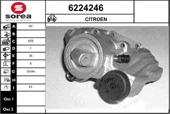 STARTCAR 6224246 - Тормозной суппорт autospares.lv