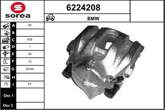 STARTCAR 6224208 - Тормозной суппорт autospares.lv