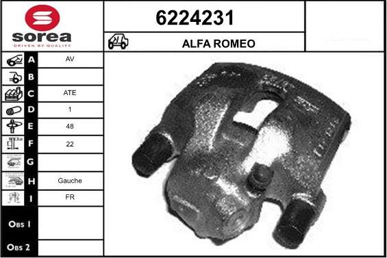 STARTCAR 6224231 - Тормозной суппорт autospares.lv