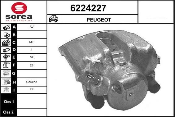 STARTCAR 6224227 - Тормозной суппорт autospares.lv