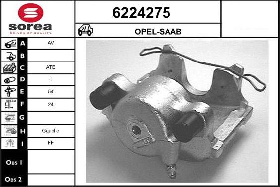 STARTCAR 6224275 - Тормозной суппорт autospares.lv