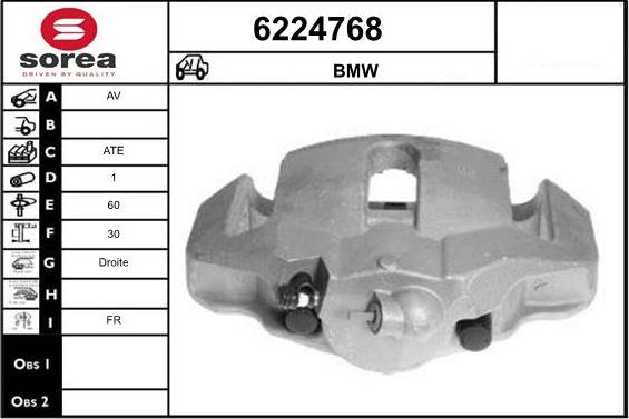 STARTCAR 6224768 - Тормозной суппорт autospares.lv