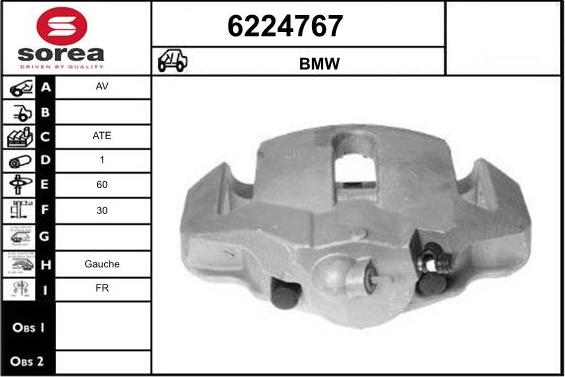 STARTCAR 6224767 - Тормозной суппорт autospares.lv