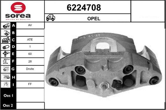 STARTCAR 6224708 - Тормозной суппорт autospares.lv