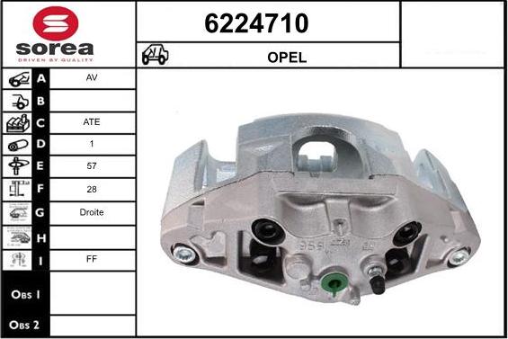 STARTCAR 6224710 - Тормозной суппорт autospares.lv