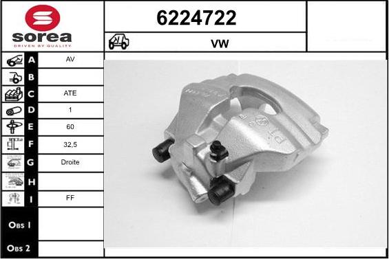 STARTCAR 6224722 - Тормозной суппорт autospares.lv