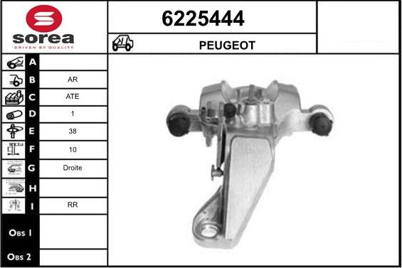 STARTCAR 6225444 - Тормозной суппорт autospares.lv