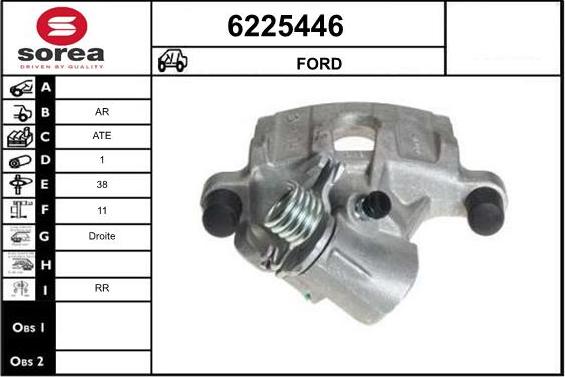 STARTCAR 6225446 - Тормозной суппорт autospares.lv