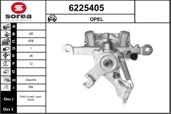 STARTCAR 6225405 - Тормозной суппорт autospares.lv