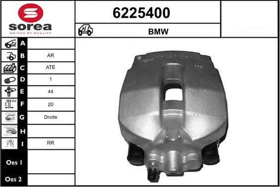 STARTCAR 6225400 - Тормозной суппорт autospares.lv