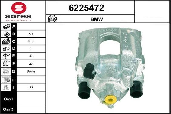 STARTCAR 6225472 - Тормозной суппорт autospares.lv