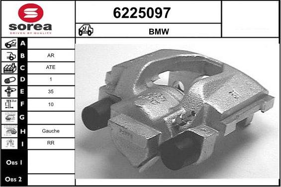 STARTCAR 6225097 - Тормозной суппорт autospares.lv