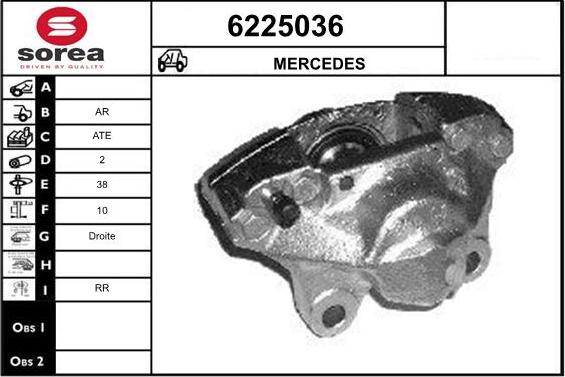 STARTCAR 6225036 - Тормозной суппорт autospares.lv