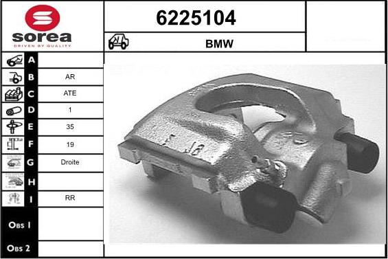 STARTCAR 6225104 - Тормозной суппорт autospares.lv