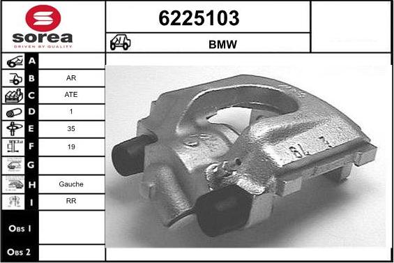 STARTCAR 6225103 - Тормозной суппорт autospares.lv