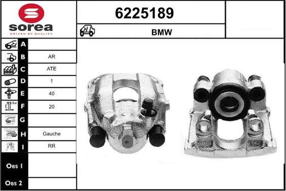 STARTCAR 6225189 - Тормозной суппорт autospares.lv