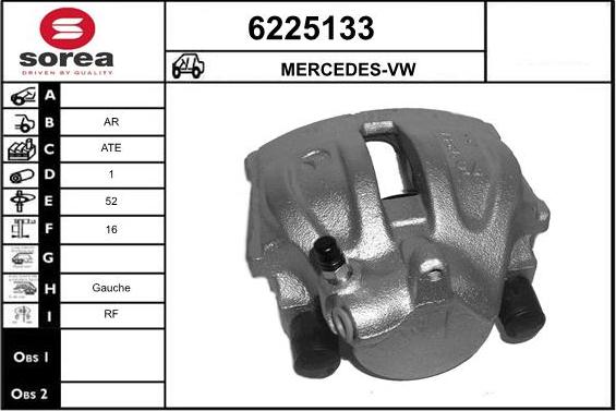 STARTCAR 6225133 - Тормозной суппорт autospares.lv