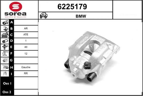 STARTCAR 6225179 - Тормозной суппорт autospares.lv