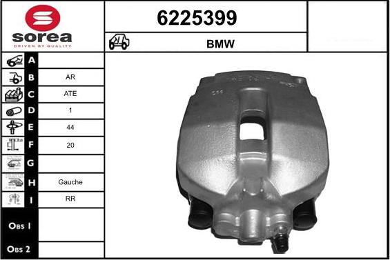 STARTCAR 6225399 - Тормозной суппорт autospares.lv