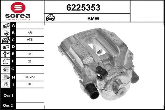 STARTCAR 6225353 - Тормозной суппорт autospares.lv