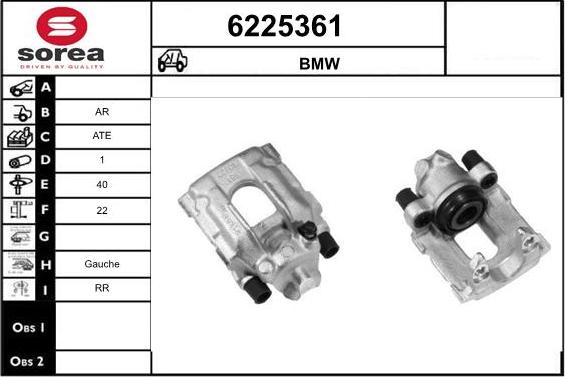 STARTCAR 6225361 - Тормозной суппорт autospares.lv