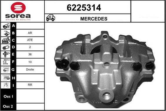 STARTCAR 6225314 - Тормозной суппорт autospares.lv