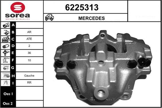 STARTCAR 6225313 - Тормозной суппорт autospares.lv