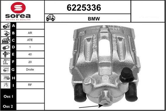 STARTCAR 6225336 - Тормозной суппорт autospares.lv